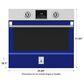 Hestan 30" Single Electric Wall Oven with Convection in Prince, , large