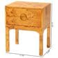 Baxton Studio Kayla 2-Drawer Nightstand in Light Mappa Burl, , large