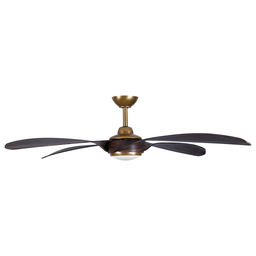Minka-Aire Mortyn 60" Indoor/Outdoor Ceiling Fan with LED Light in Legacy Brass, , large