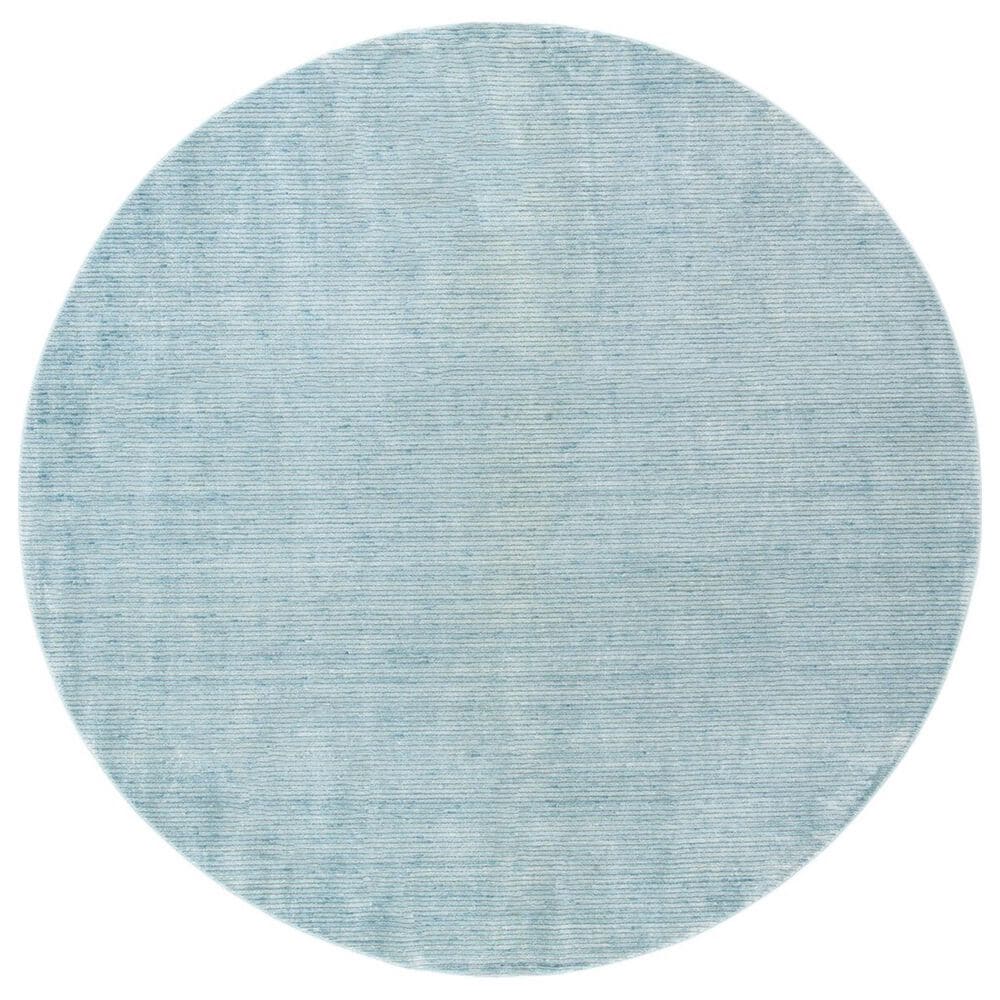 Safavieh Dream 6"7" Round Turquoise and Grey Area Rug, , large