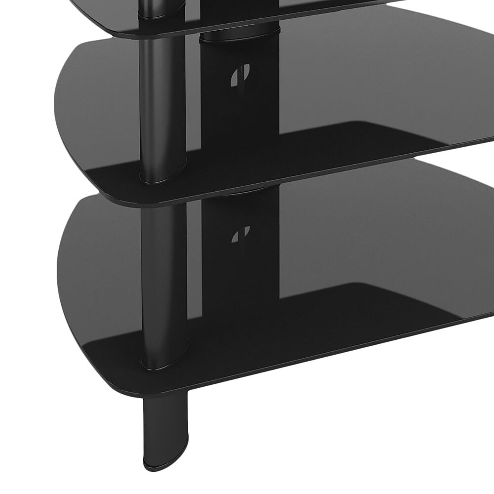 CorLiving Laguna Component Stand in Black, , large