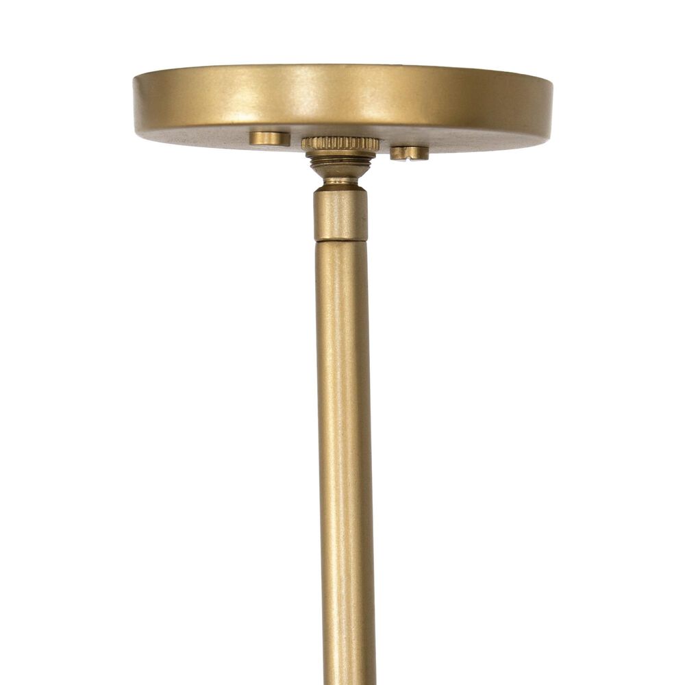Four Hands Stockton Astrid Chandelier in Antique Brass and Walnut, , large