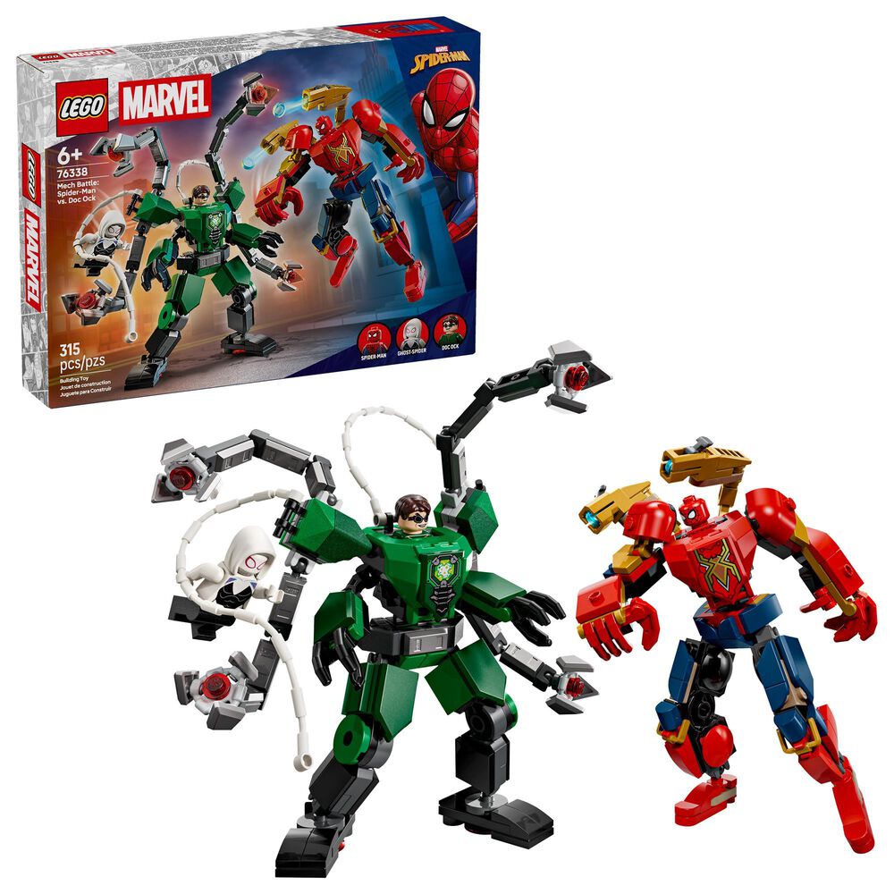 LEGO Marvel Mech Battle - Spider-Man vs. Doc Ock Mech Building Set, , large