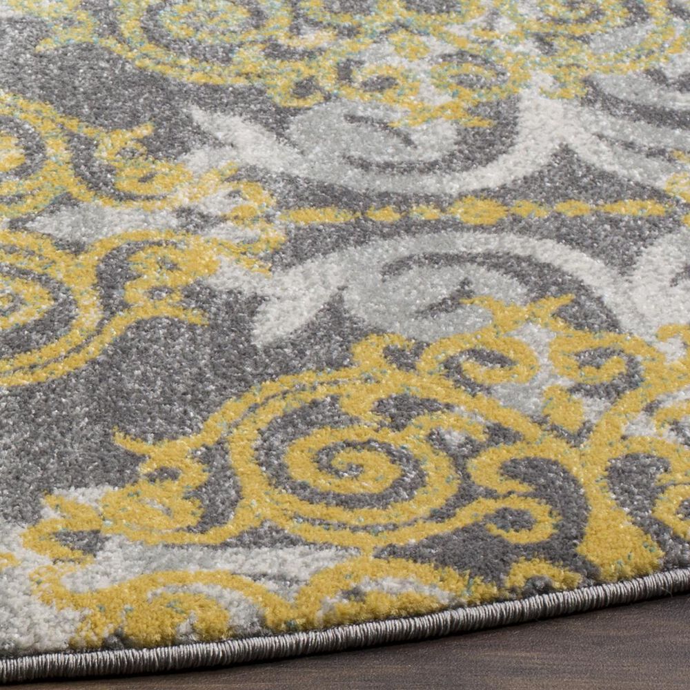 Safavieh Evoke EVK230D 3&#39; Round Grey and Ivory Area Rug, , large