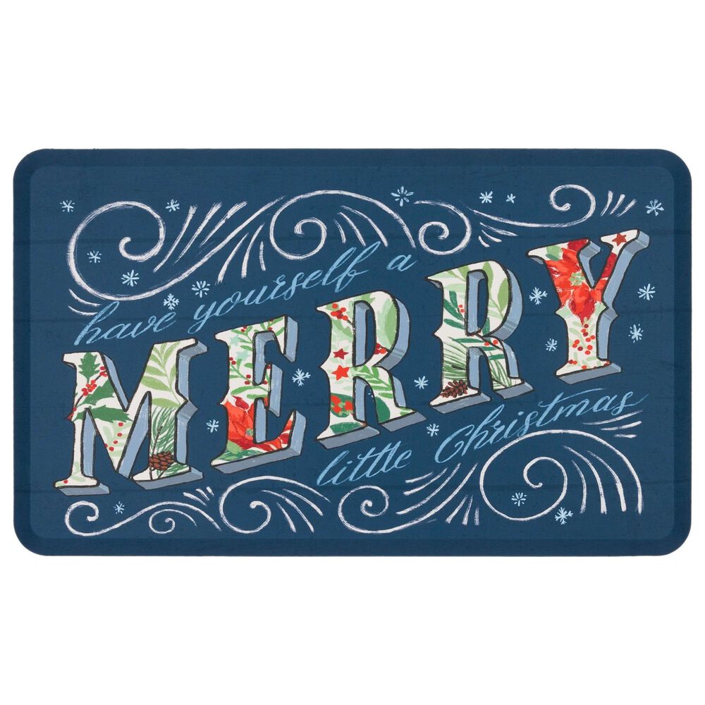 Mohawk Dri-Pro Deluxe Holiday Joy Merry 1"8" x 3"6" Multicolor Area Rug, , large