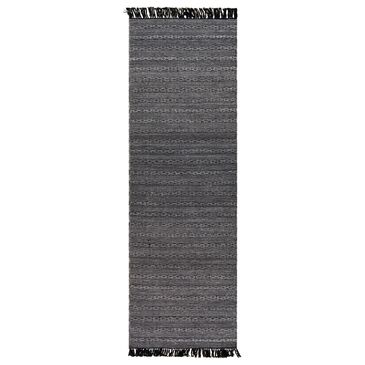 Surya Carpet, Inc. Azalea 2"6" x 8" Gray, Black and Light Slate Indoor/Outdoor Runner, , large