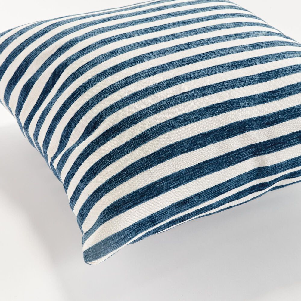 Napa Home and Garden Gideon 24&quot; x 24&quot; Indoor/Outdoor Throw Pillow in Dark Blue, , large