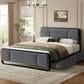 HOMLUX Queen Upholstered Platform Bed Frame in Gray, , large