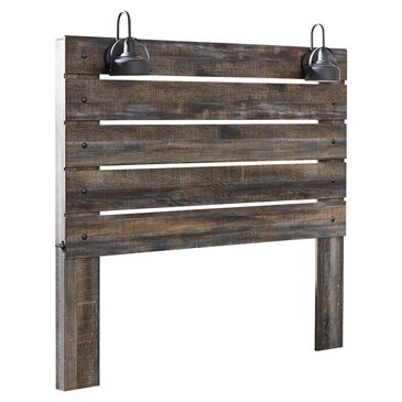 Ashley Drystan Queen Panel Headboard in Rustic Brown, , large