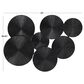 Maple and Jade 39" x 53" Plate Carved Pinwheel Home Wall Decor in Black, , large