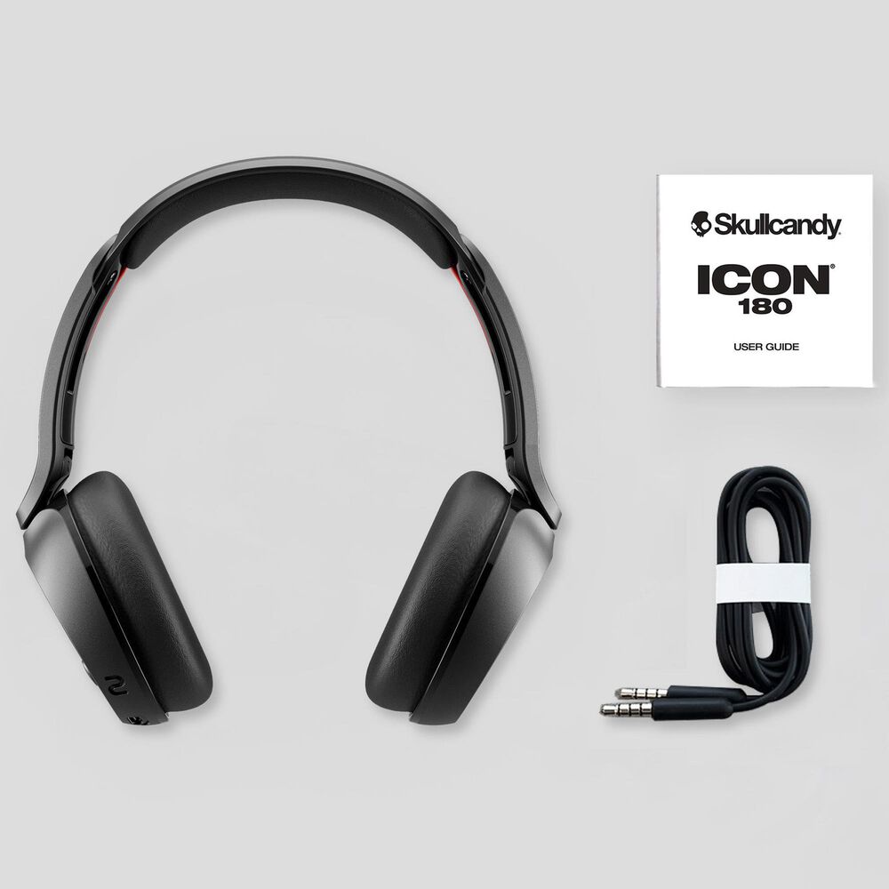 Skullcandy Icon 180 Wireless Headphones in True Black, , large
