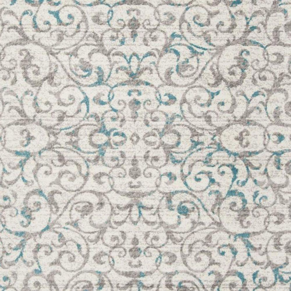 Safavieh Skyler SKY198D 2&#39; x 8&#39; Ivory and Blue Scatter Rug, , large