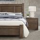 Viceray Collections Crafted Oak Queen Poster Bed in Aged Grey, , large