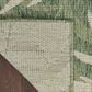 Nourison Garden Oasis GOA01 Green and Ivory 6" x 9" Indoor/Outdoor Area Rug, , large