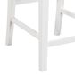 HOMLUX Counter Height Upholstered Chair in White (Set of 2), , large
