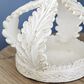 Maple and Jade Royal Crown Sculpture in Matte Antique White, , large