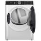 GE Profile 5.3 Cu. Ft. Front Load Washer and 7.8 Cu. Ft. Gas Dryer Laundry Pair in White and Chrome, , large