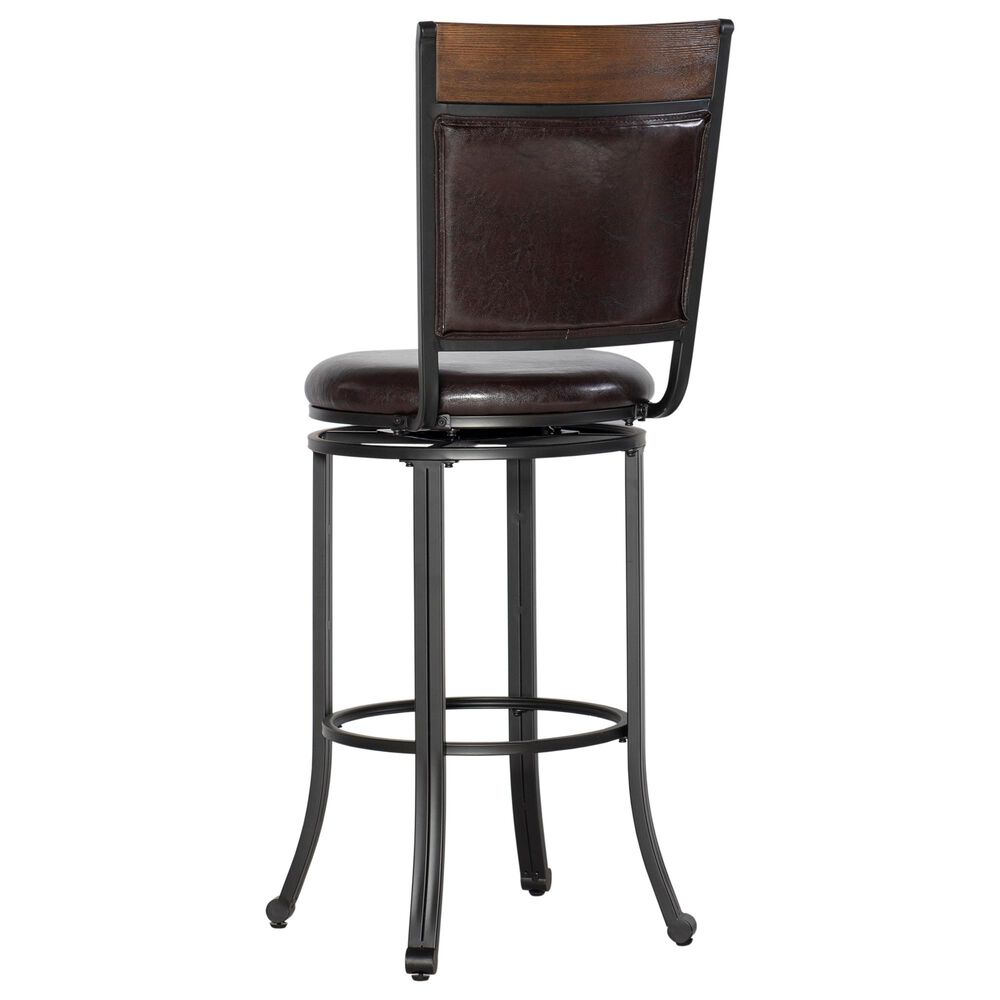 Parkerville Furniture Line Franklin 29&quot; Swivel Bar Stool in Dark Brown, , large