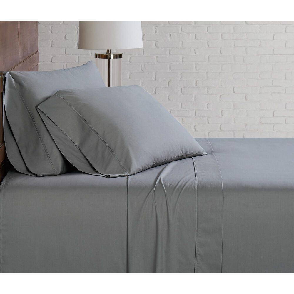 Pem America Brooklyn Loom Classic 4-Piece Full Sheet Set in Grey, , large