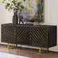 Blue River Monaco Sideboard in Black and Antique Gold, , large