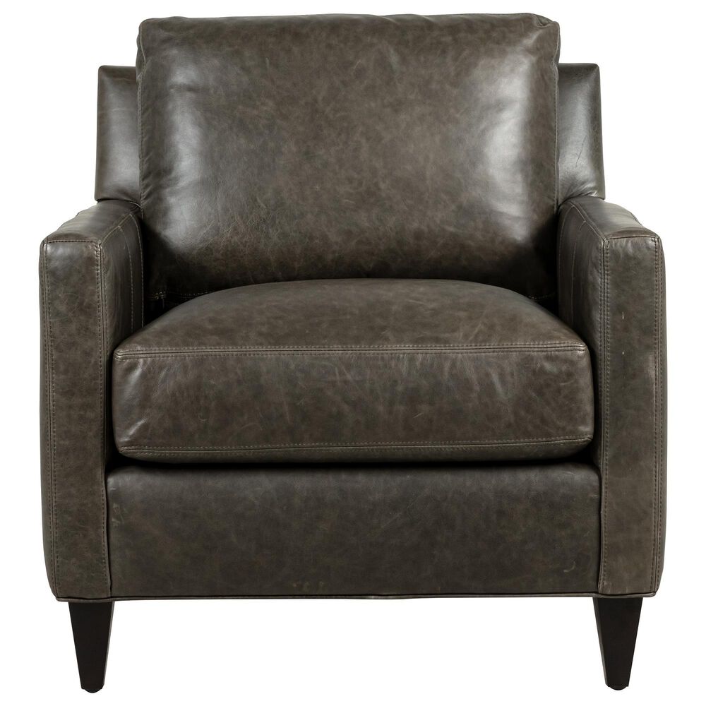 Vintage Furnishings Riverside Chair in Nobuk Navy Cushion and Espresso, , large