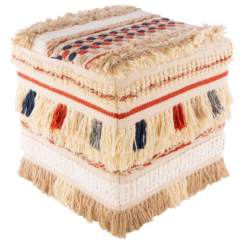 Surya Inc Freya Pouf In Multi Nebraska Furniture Mart