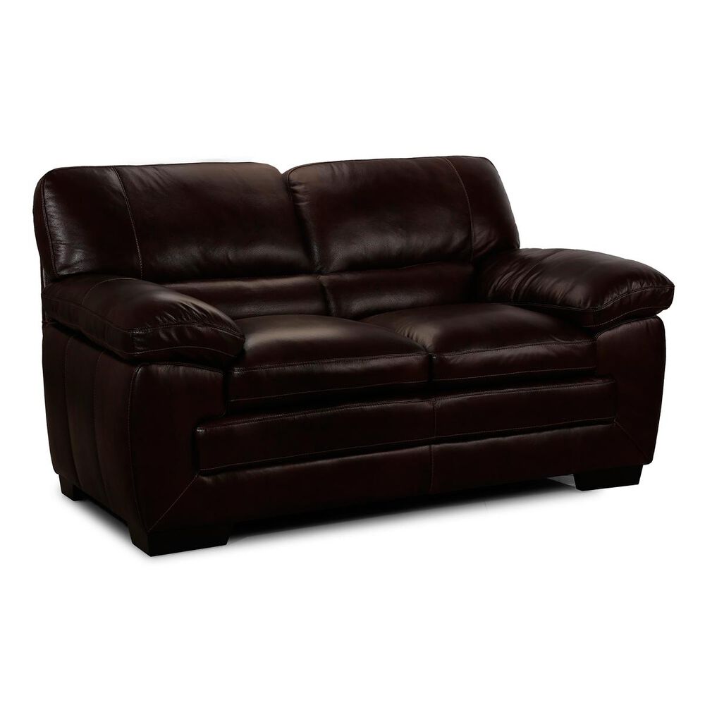 at HOME Leather Loveseat in Amarillo Walnut, , large