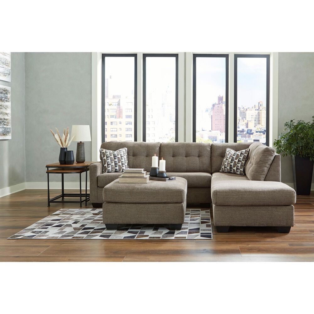Ashley Mahoney 2-Piece Right Facing Sectional with Chaise in Chocolate, , large