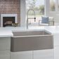Blanco Ikon 33" Apron Single Bowl Farmhouse Sink in Truffle, , large