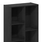 HOMLUX 5-Cube Reversible Storage Bookshelf in Blackwood, , large