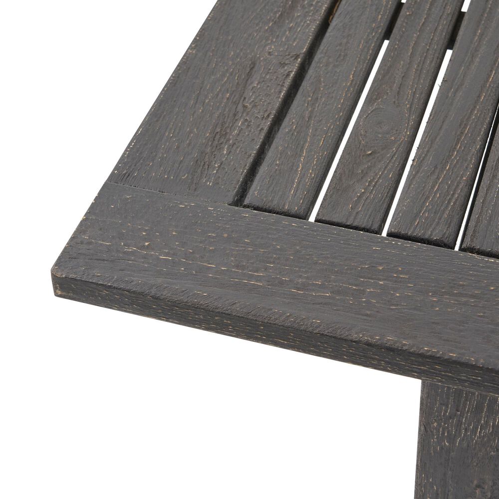 Hearth and Haven Outdoor Rectangular Dining Table in Dark Grey - Table Only, , large