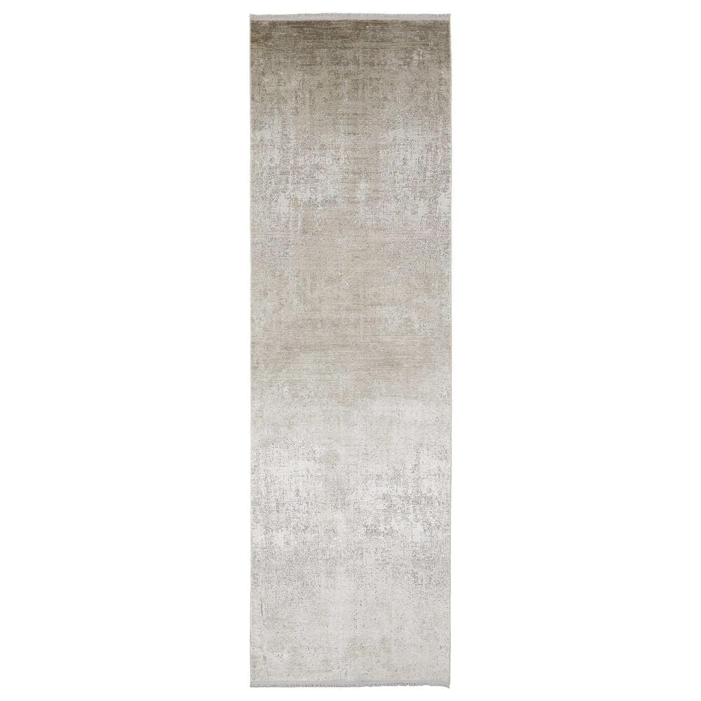 Feizy Cadiz 3"1" x 10" Beige and Gray Runner, , large