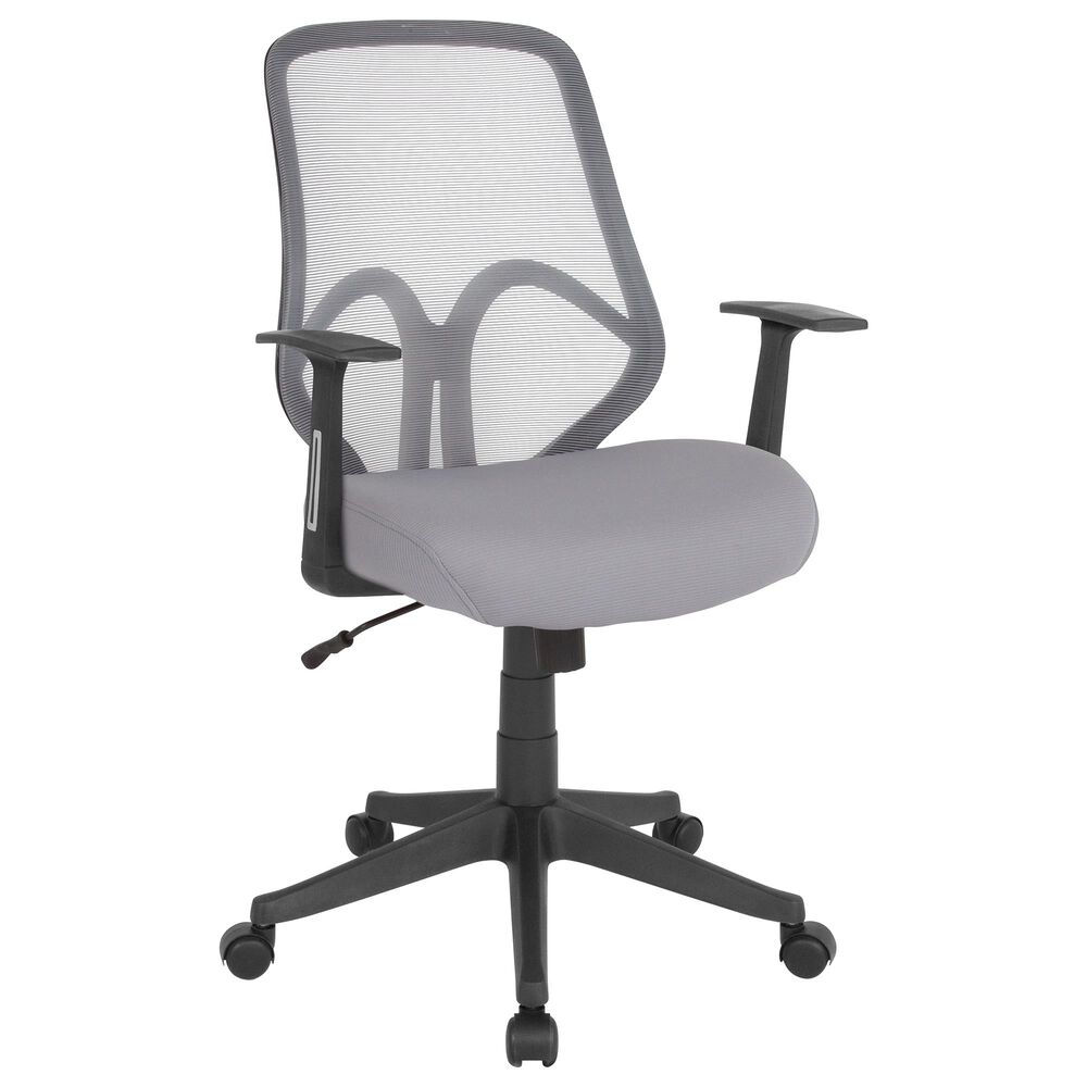 Flash Furniture Salerno Office Chair in Gray and Black, , large