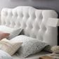 Modway Annabel Upholstered Vinyl King Headboard in White, , large
