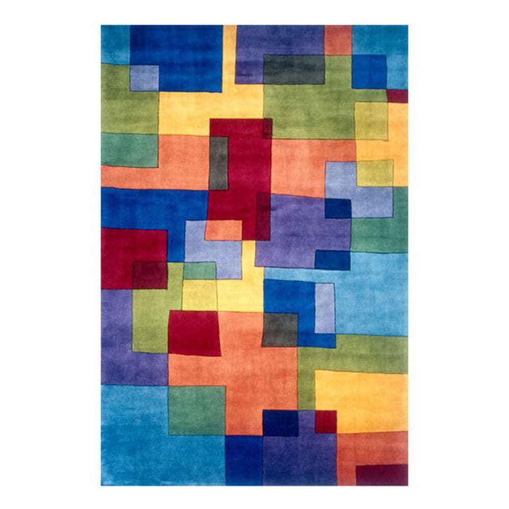 Momeni New Wave NW-49 5"3" x 8" Multi-Color Area Rug, , large