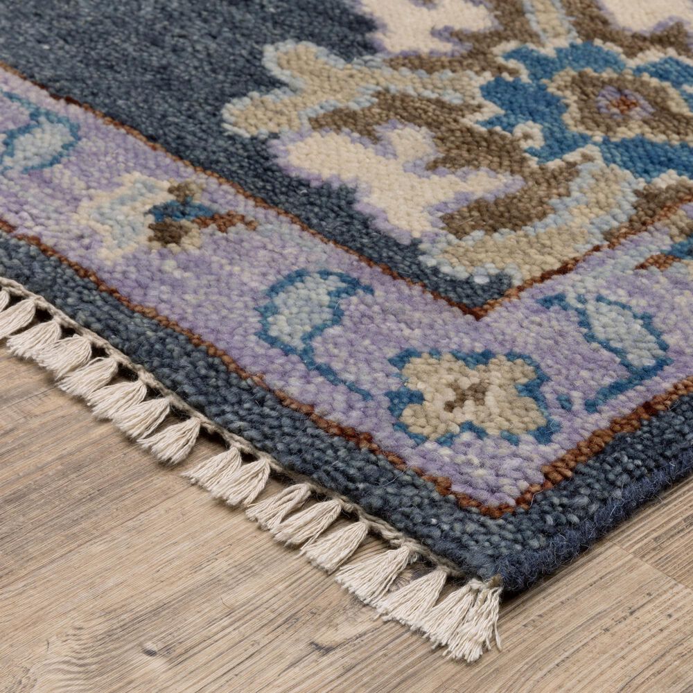 Oriental Weavers Majorca MAJ07 Blue and Multicolor 9&#39; x 12&#39; Area Rug, , large