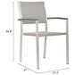 Zuo Modern Metropolitan Arm Chair in Silver (Set of 2), , large