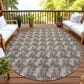 Dalyn Rug Company Soft Essentials Chevron Chocolate 8" Round Area Rug, , large