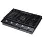 Samsung 2pc Bespoke 30" Single Electric Wall Oven with Convection in Stainless Steel & 30" Gas Cooktop in Black Stainless Steel , , large