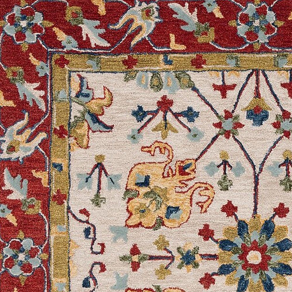 Safavieh Micro-Loop 4&#39; x 6&#39; Beige and Rust Area Rug, , large
