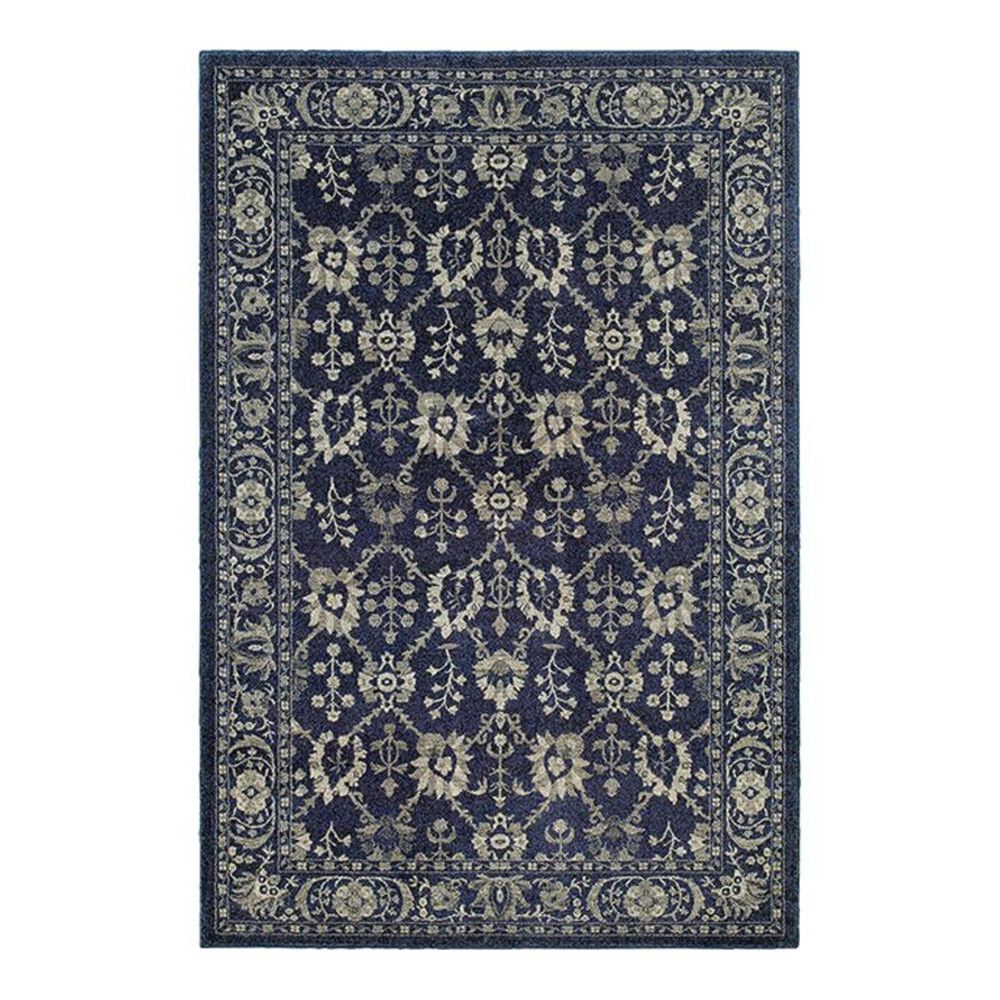 Oriental Weavers Richmond 8020K 3"10" x 5"5" Navy Area Rug, , large