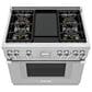 Thermador 36" Professional Harmony Range 4-Burner in Stainless Steel, , large