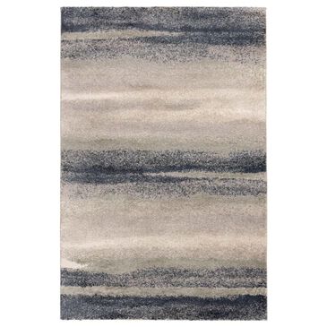Central Oriental Stonington Azariah 5" x 7"6" Zinc and Denim Area Rug, , large