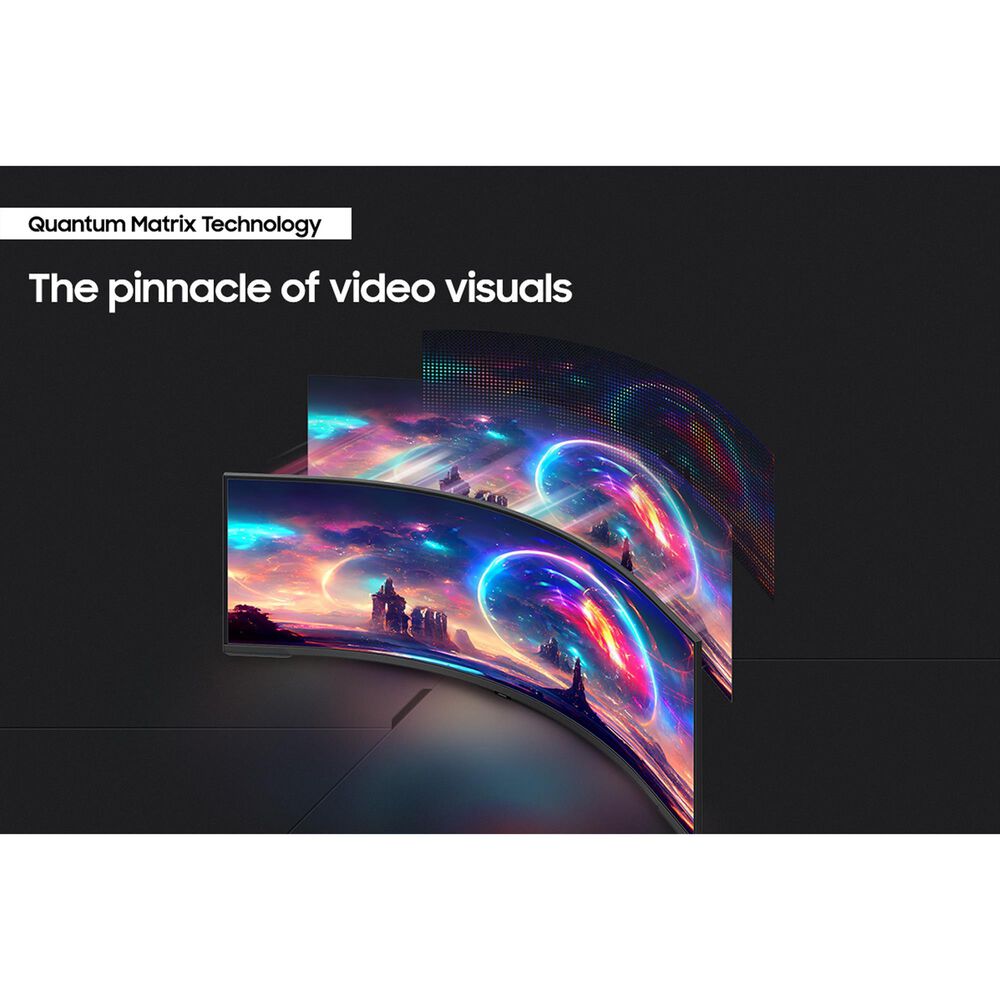 Samsung Odyssey 57" Neo G9 Dual 4K Curved Ultrawide Gaming Monitor in Black, , large