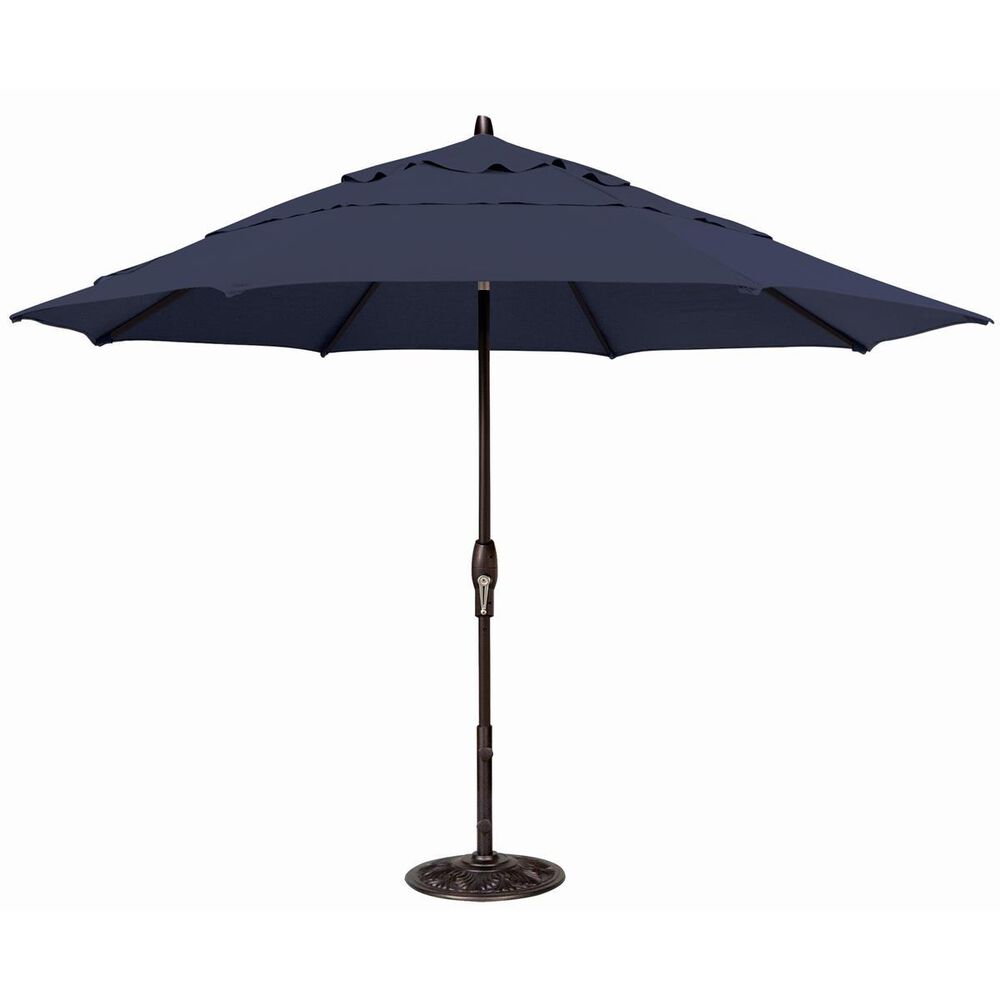 Garden Party 11" Auto Tilt Umbrella in Indigo, , large