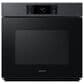 Samsung Bespoke 30" Single Electric Wall Oven with Convection in Black & 36" Electric Cooktop in Stainless Steel, , large