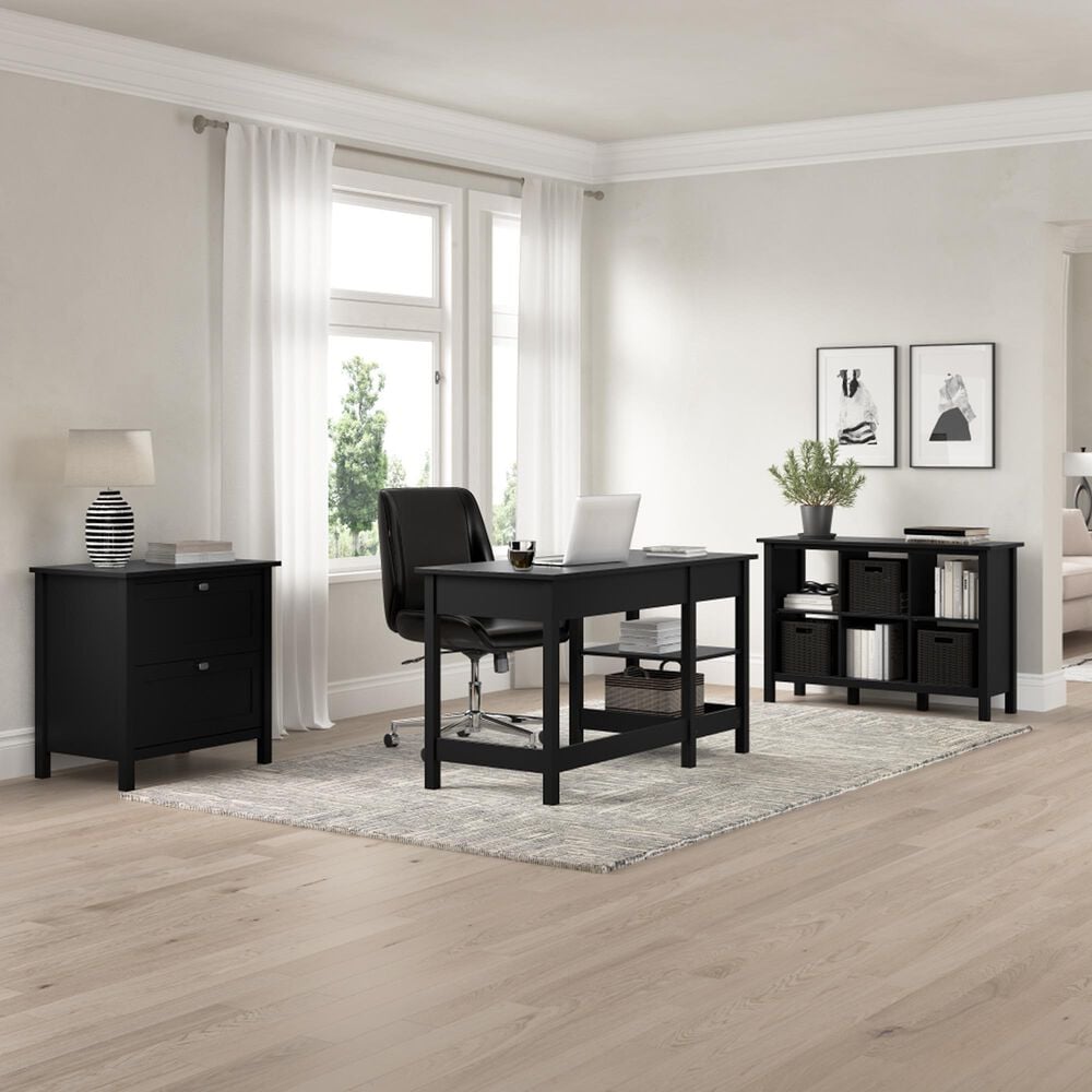 Bush Broadview 6-Cube Bookcase in Classic Black, , large