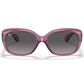 Ray-Ban Jackie Ohh Sunglasses with Grey Lenses in Polished Transparent Violet, , large