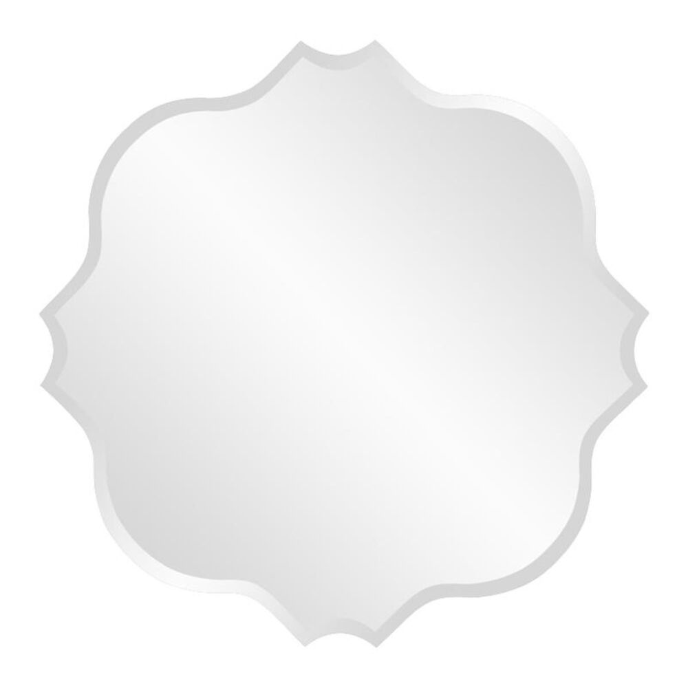 Howard Elliott Scalloped Frameless Mirror, , large