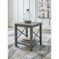 Ashley Freedan Square End Table in Grayish Brown, , large